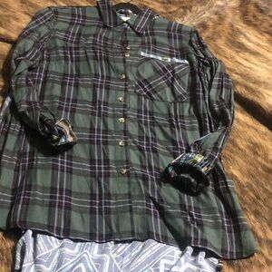 John Mark colorful blouse in small NWT